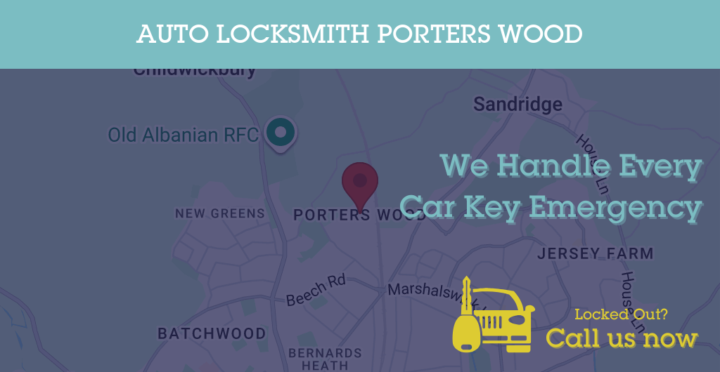 Auto Locksmith Services in Porters Wood - AL postcode